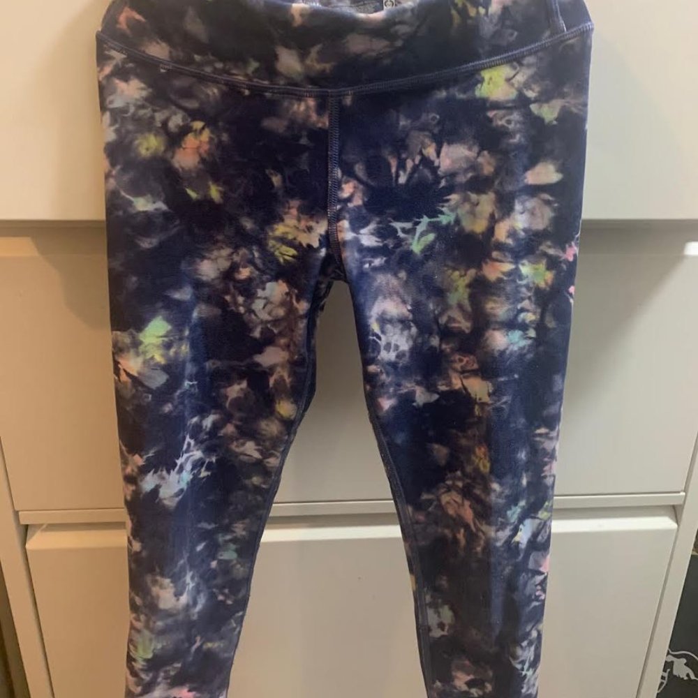Athleta colorful blue tye dye size 12